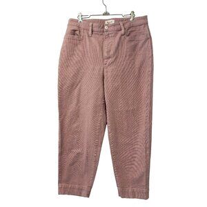 Madewell Muted Pink Cotton Blend Pants Size 31 Pastel‎